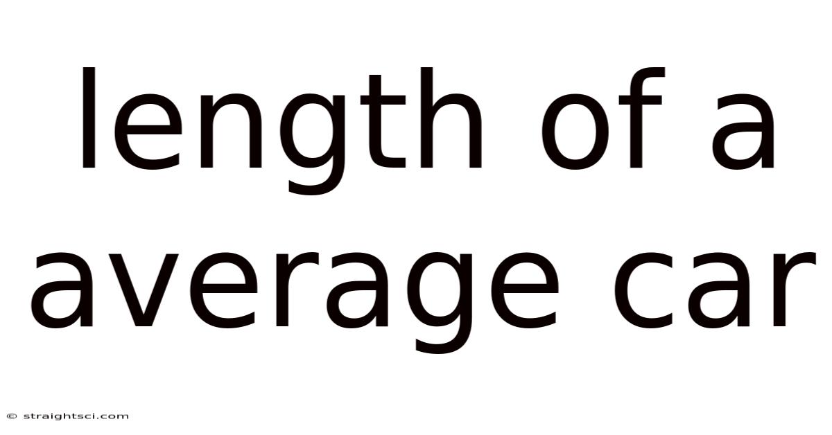 Length Of A Average Car