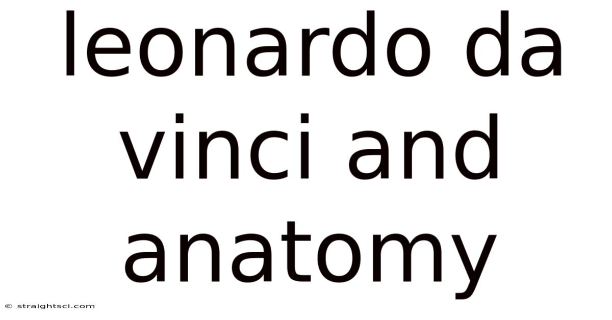 Leonardo Da Vinci And Anatomy