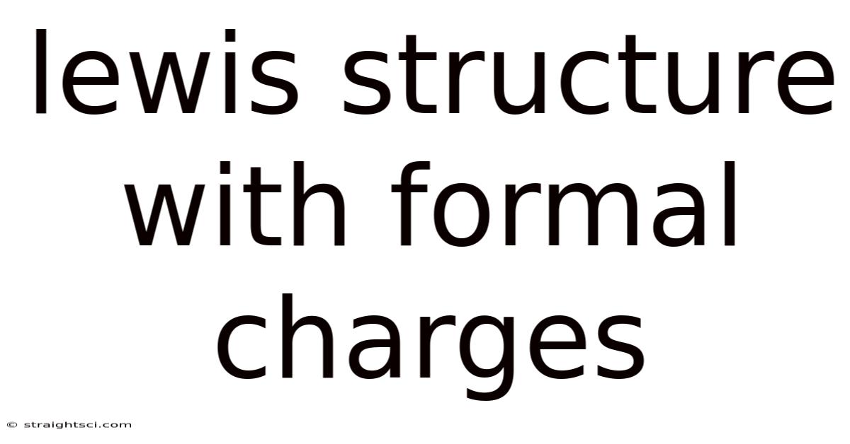 Lewis Structure With Formal Charges