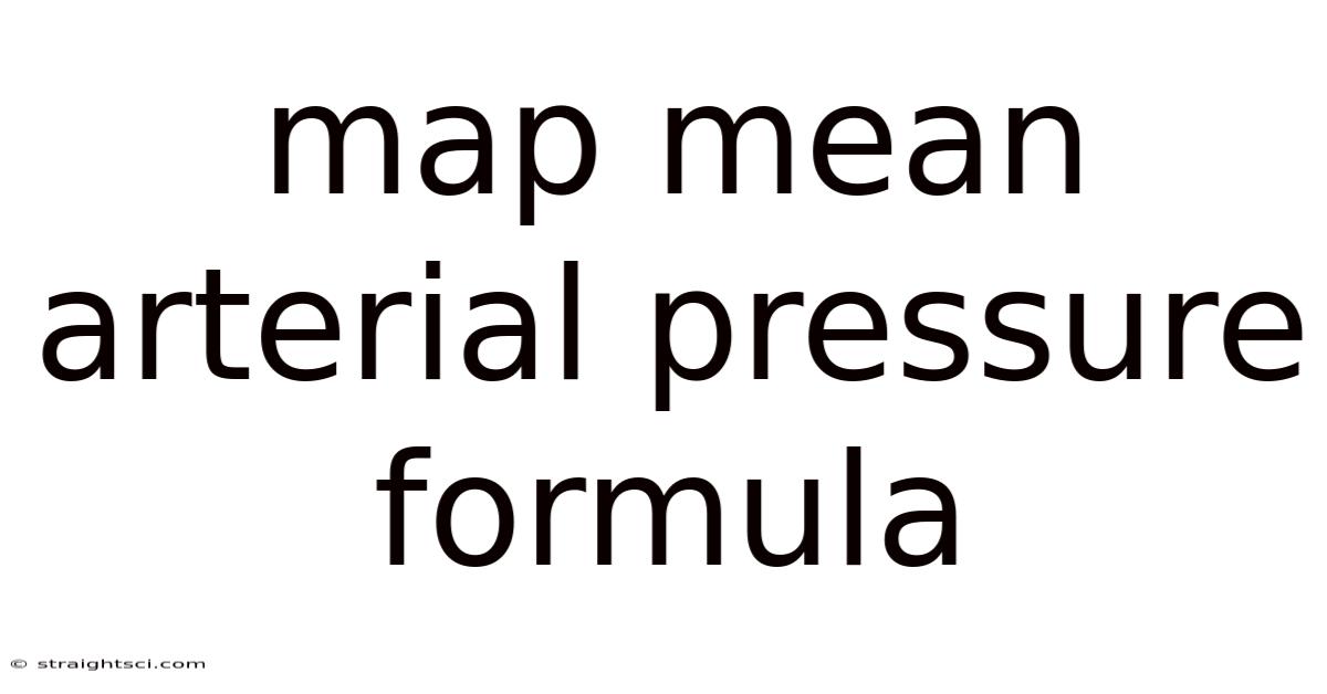 Map Mean Arterial Pressure Formula