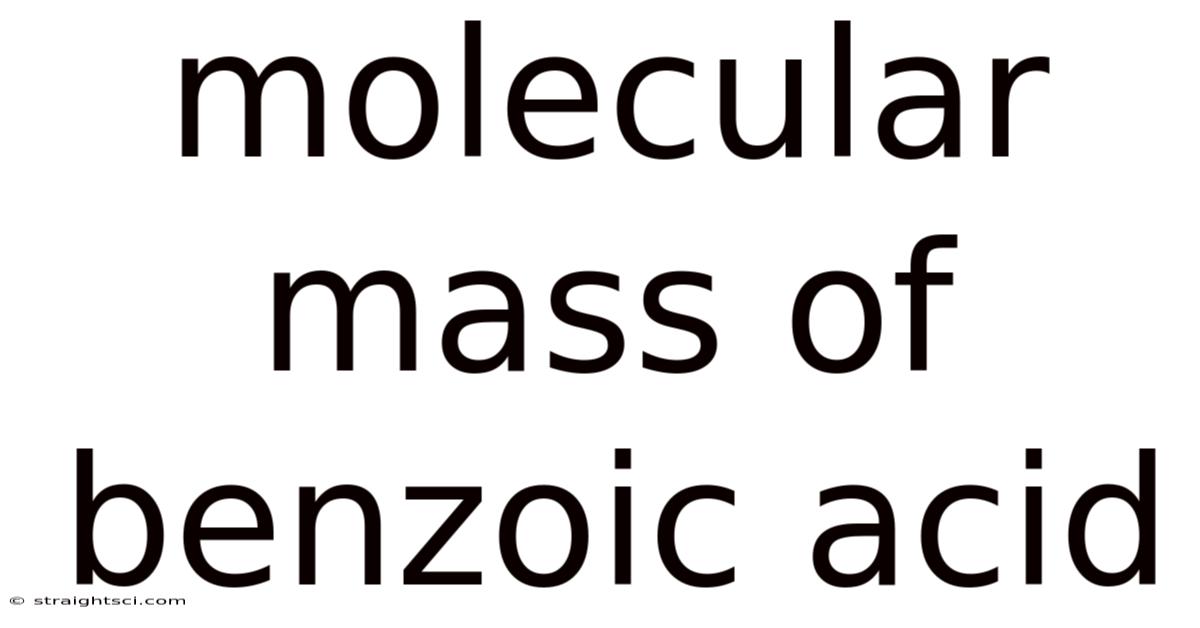 Molecular Mass Of Benzoic Acid