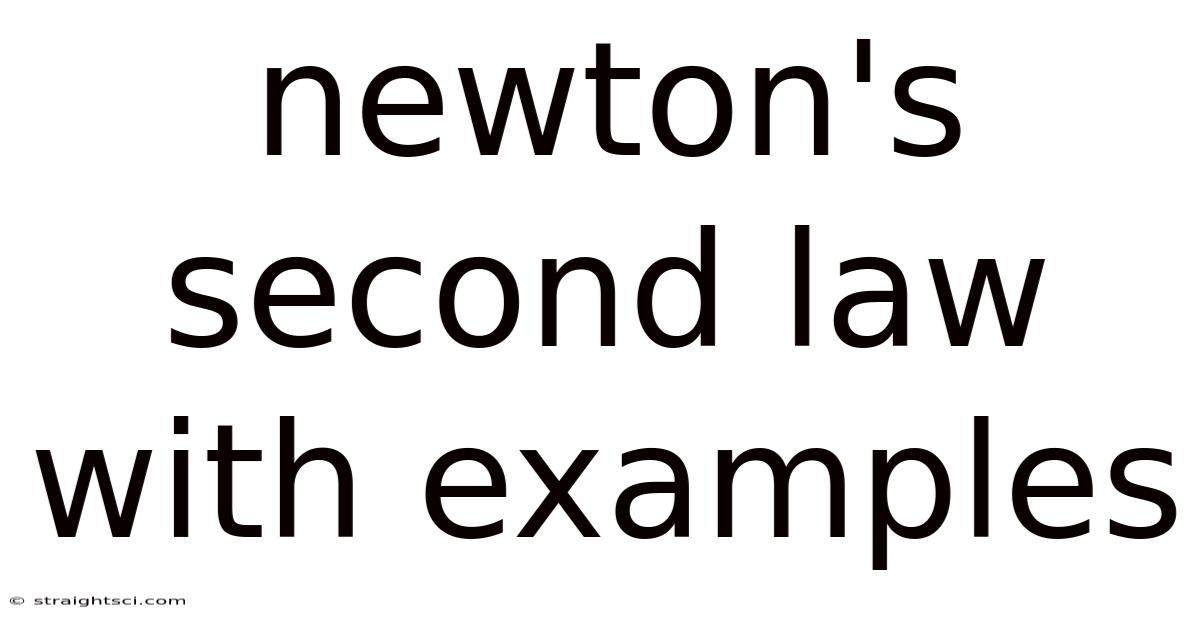 Newton's Second Law With Examples