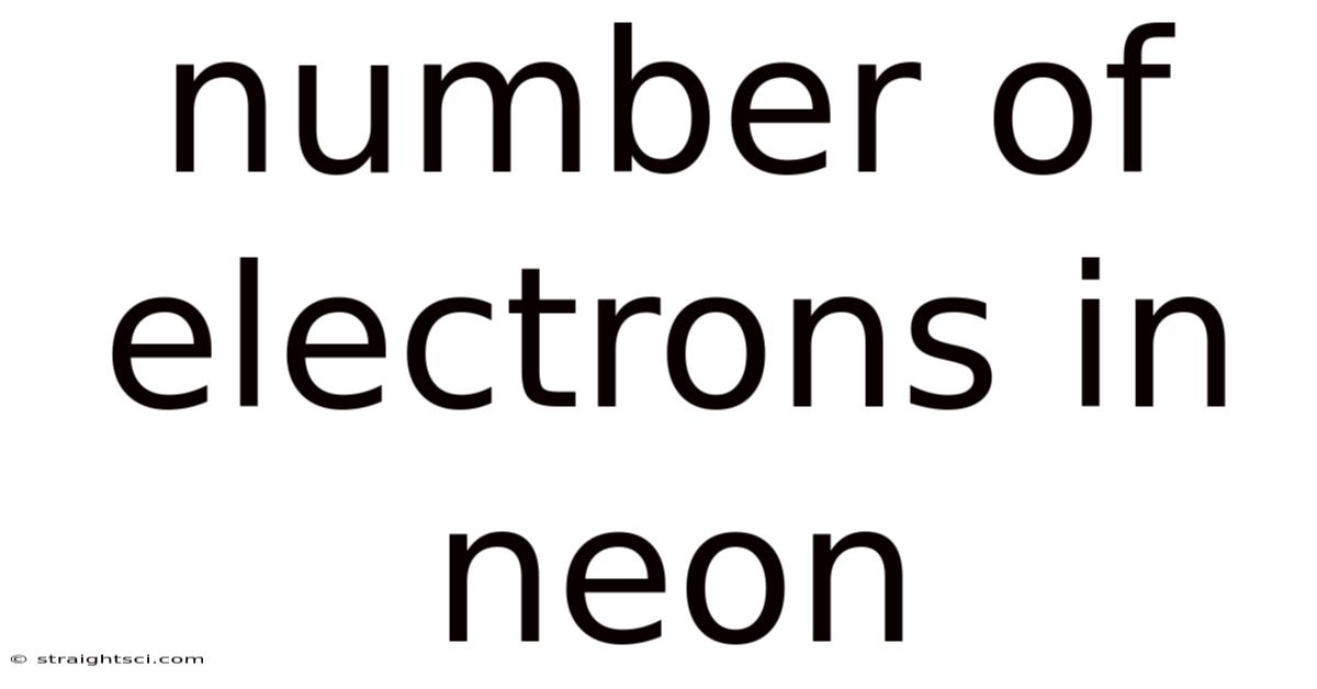 Number Of Electrons In Neon