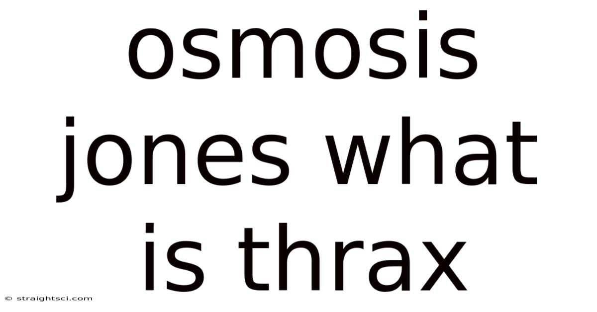 Osmosis Jones What Is Thrax