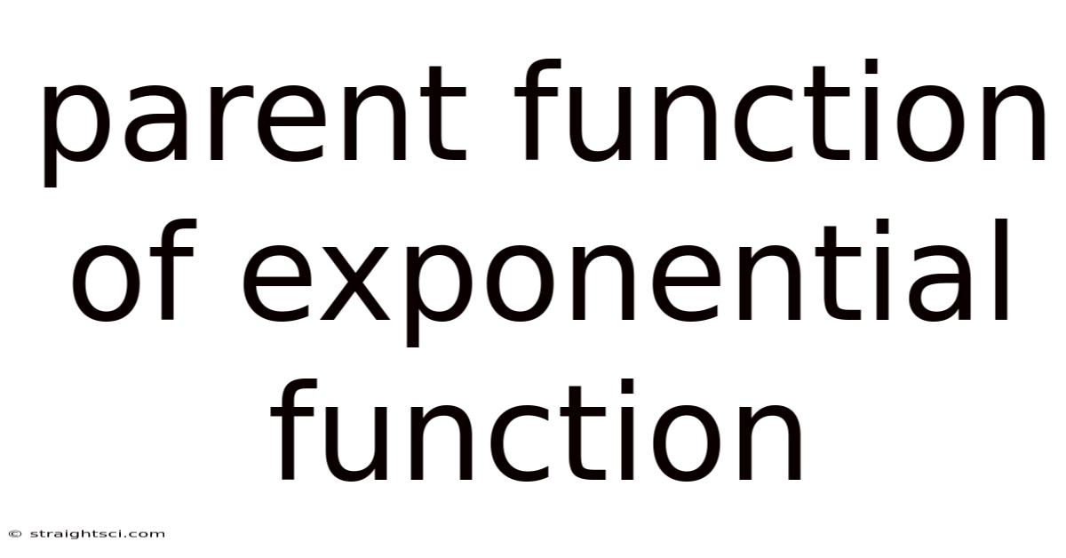 Parent Function Of Exponential Function