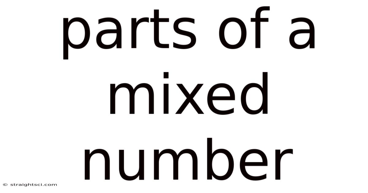 Parts Of A Mixed Number