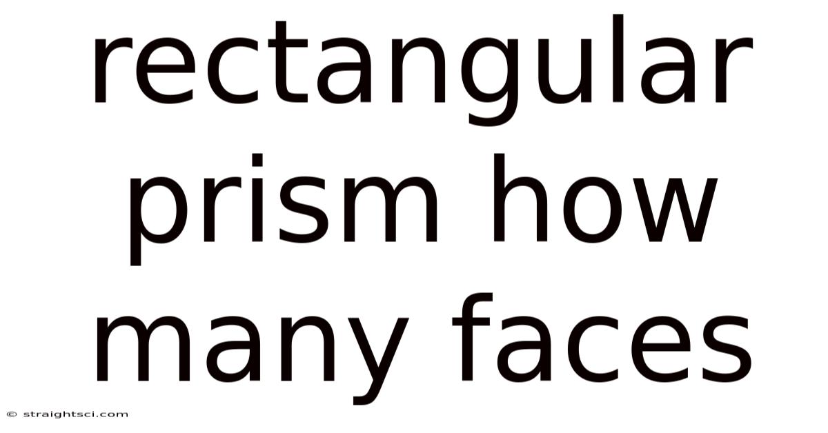 Rectangular Prism How Many Faces