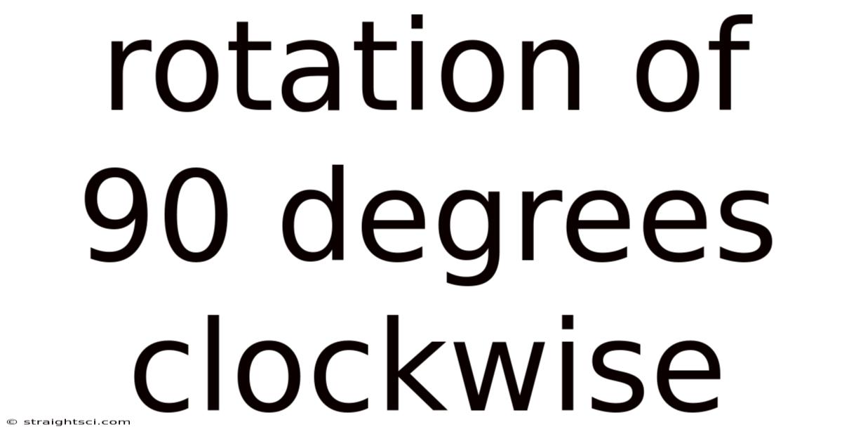 Rotation Of 90 Degrees Clockwise