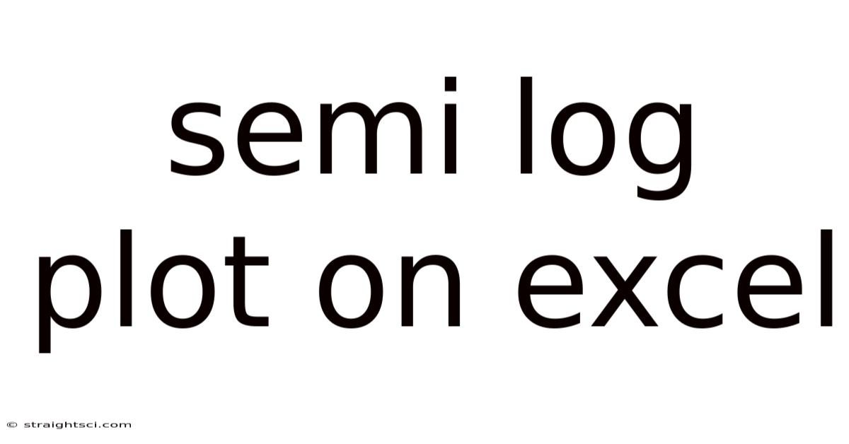 Semi Log Plot On Excel