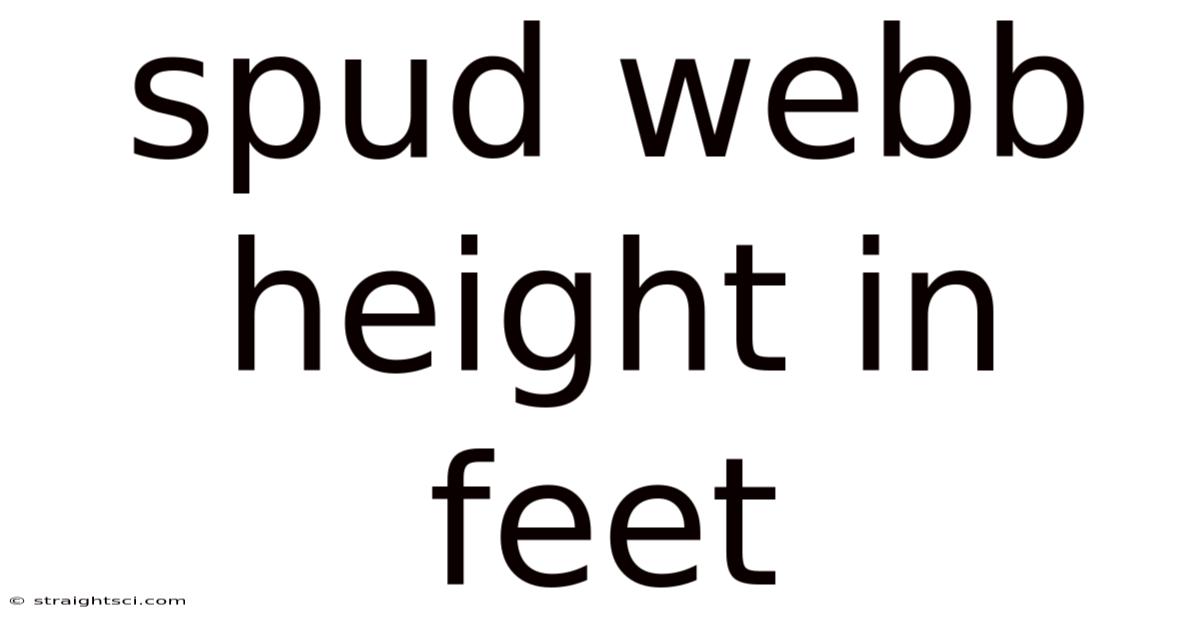 Spud Webb Height In Feet
