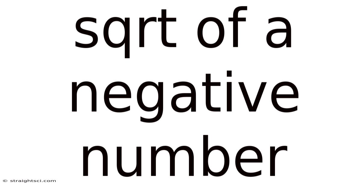 Sqrt Of A Negative Number
