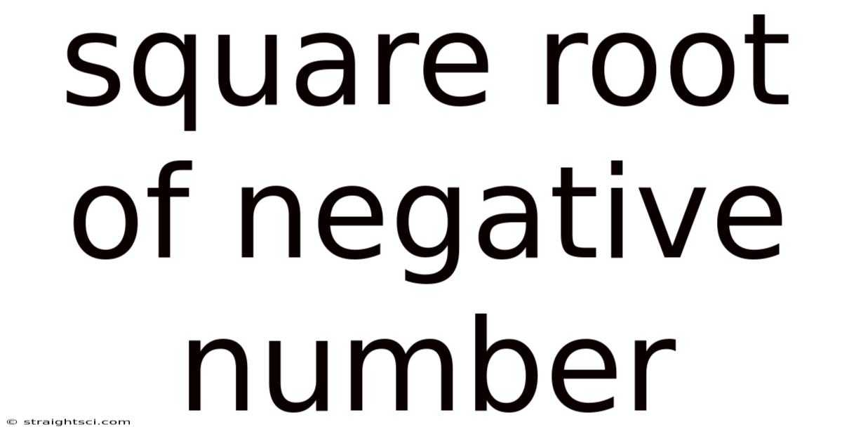 Square Root Of Negative Number