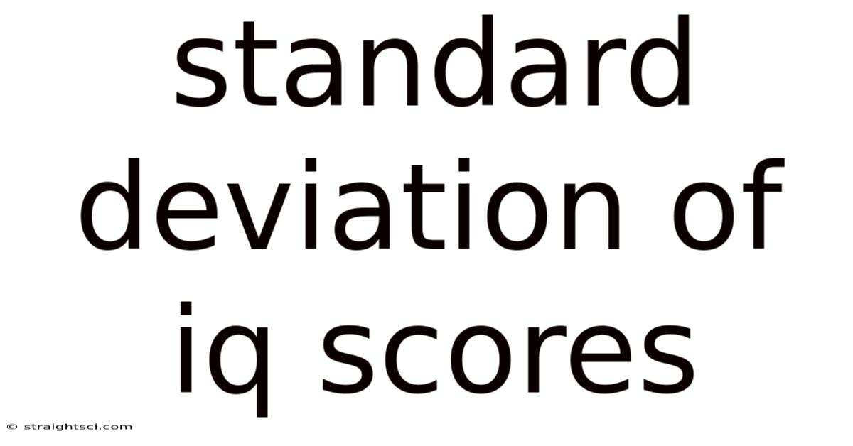 Standard Deviation Of Iq Scores