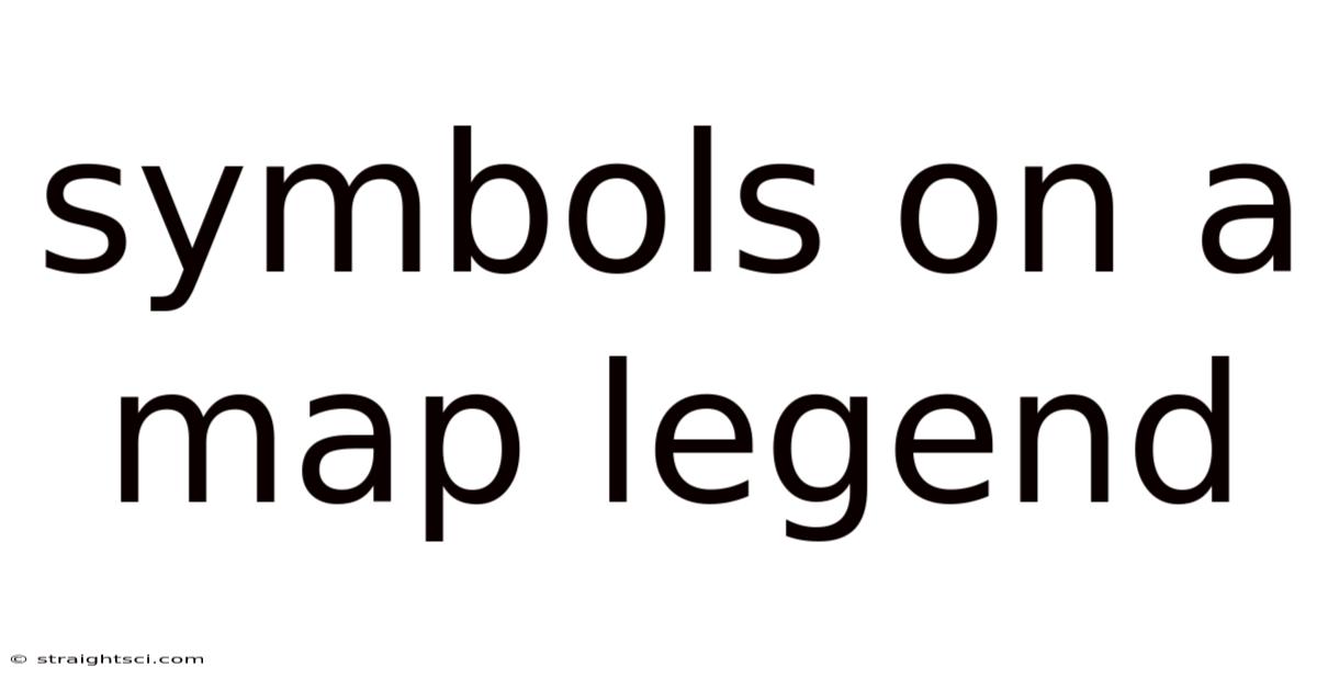 Symbols On A Map Legend