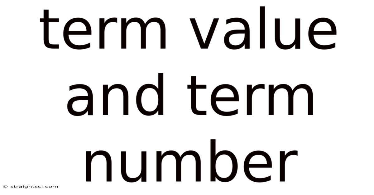 Term Value And Term Number