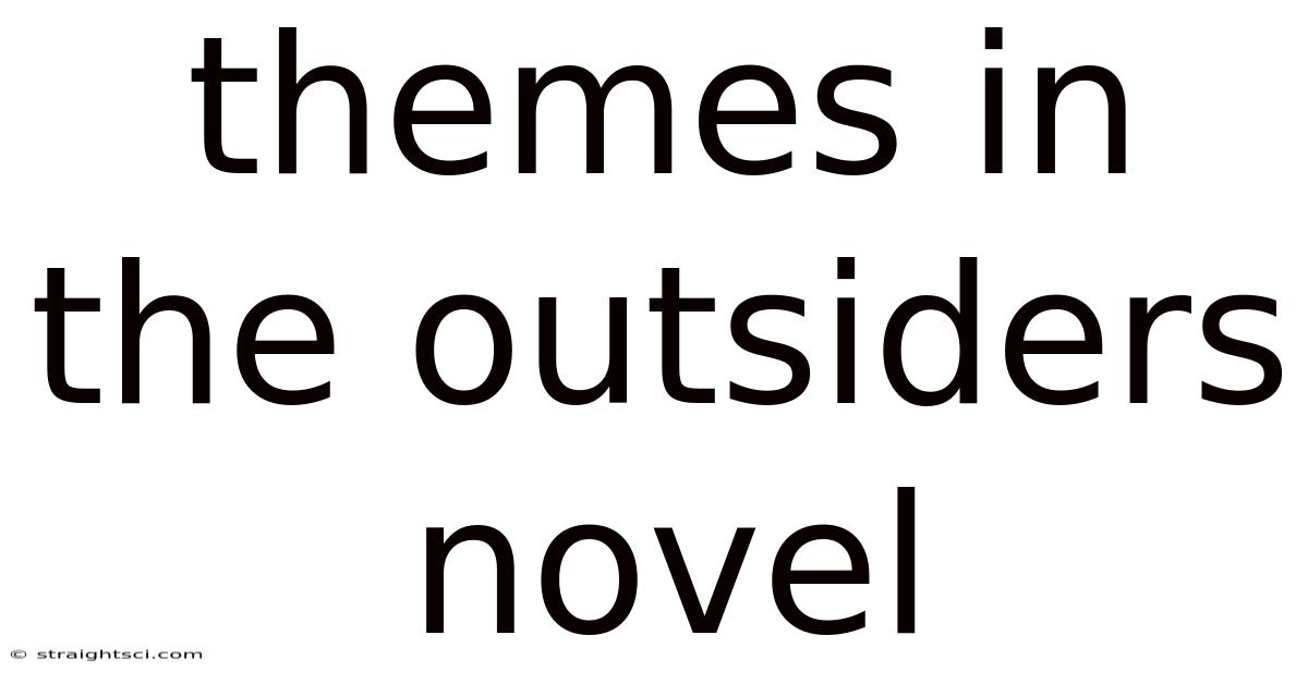 Themes In The Outsiders Novel