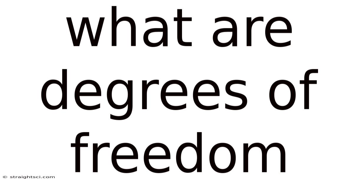 What Are Degrees Of Freedom