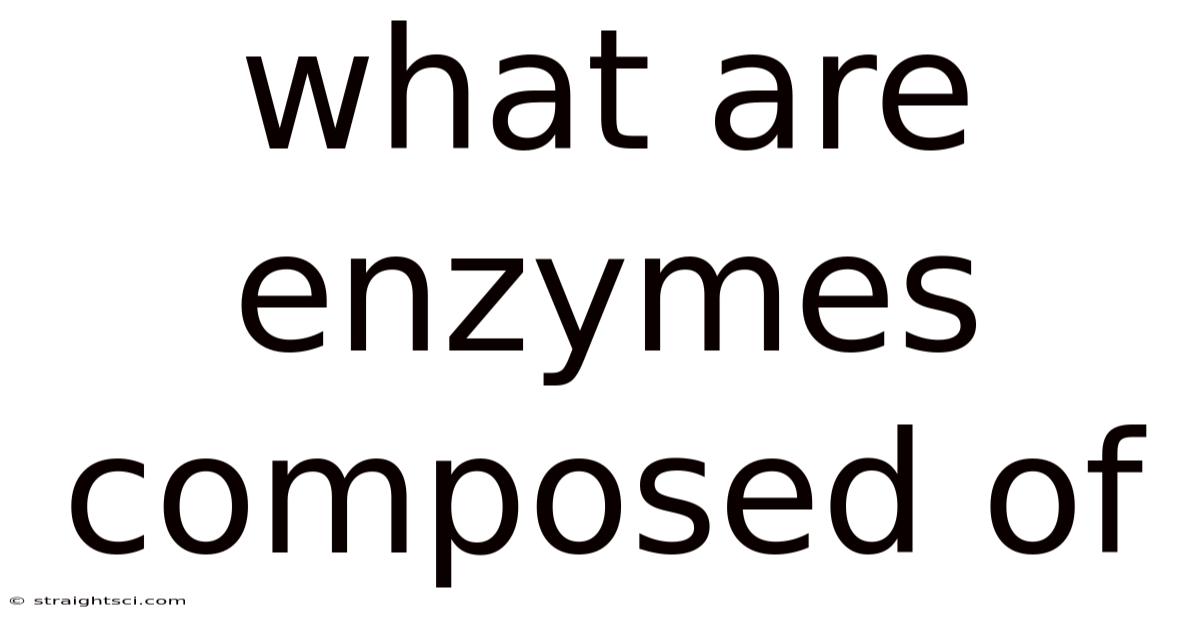 What Are Enzymes Composed Of