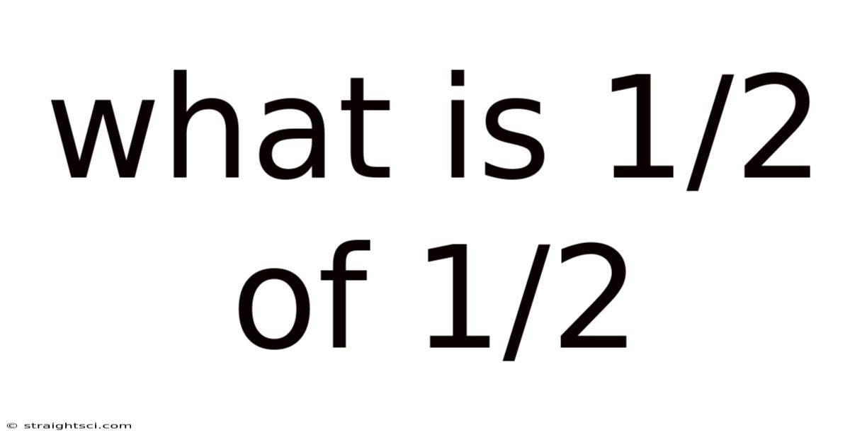 What Is 1/2 Of 1/2