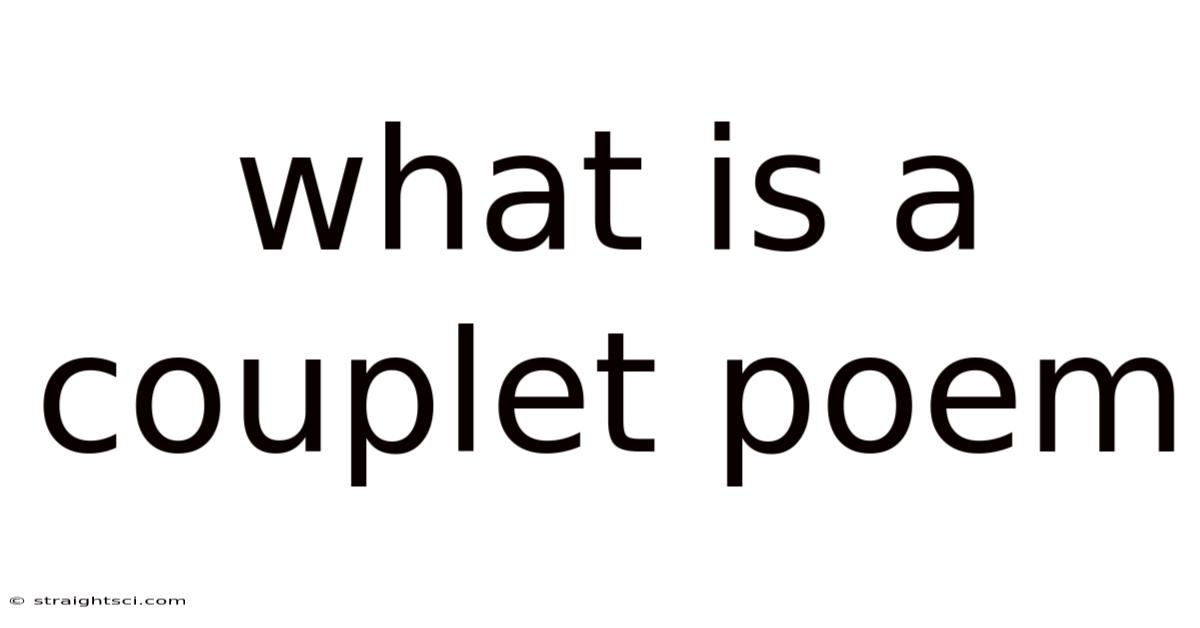 What Is A Couplet Poem