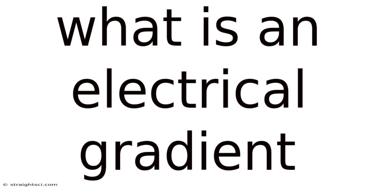 What Is An Electrical Gradient