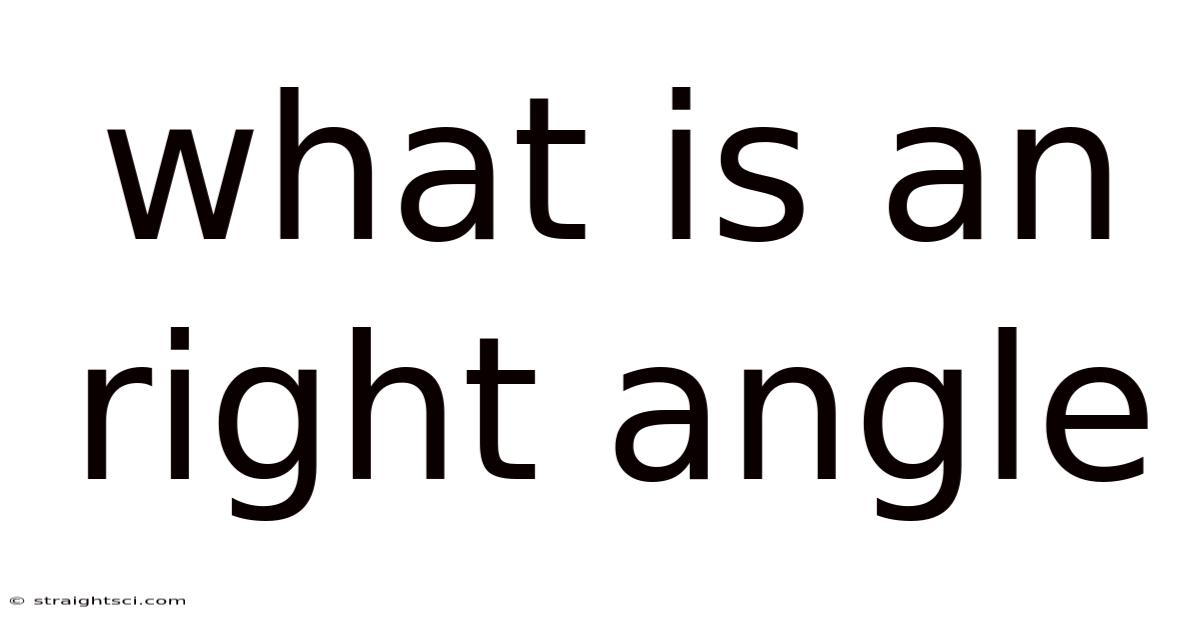 What Is An Right Angle