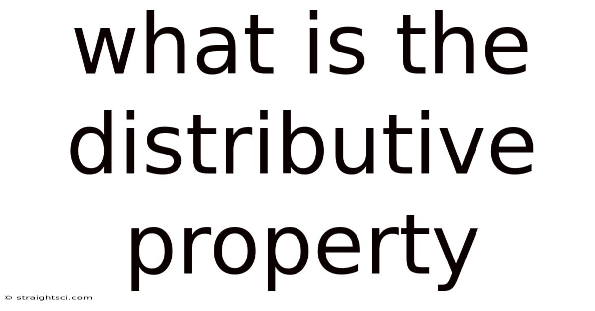 What Is The Distributive Property