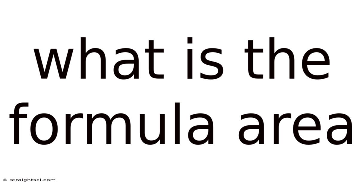 What Is The Formula Area