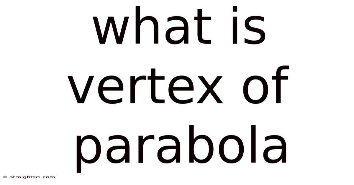 What Is Vertex Of Parabola