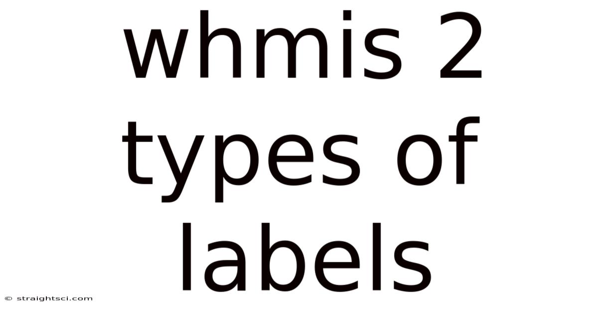 Whmis 2 Types Of Labels