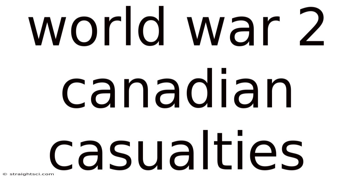 World War 2 Canadian Casualties