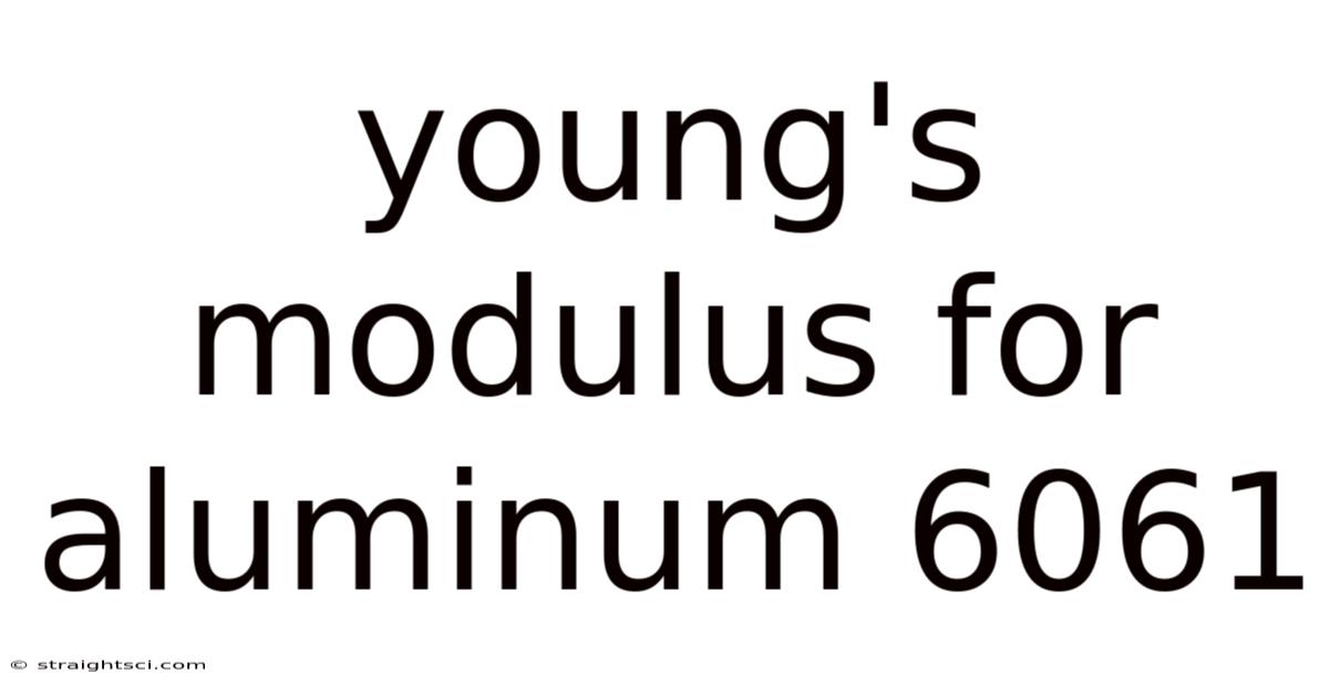 Young's Modulus For Aluminum 6061