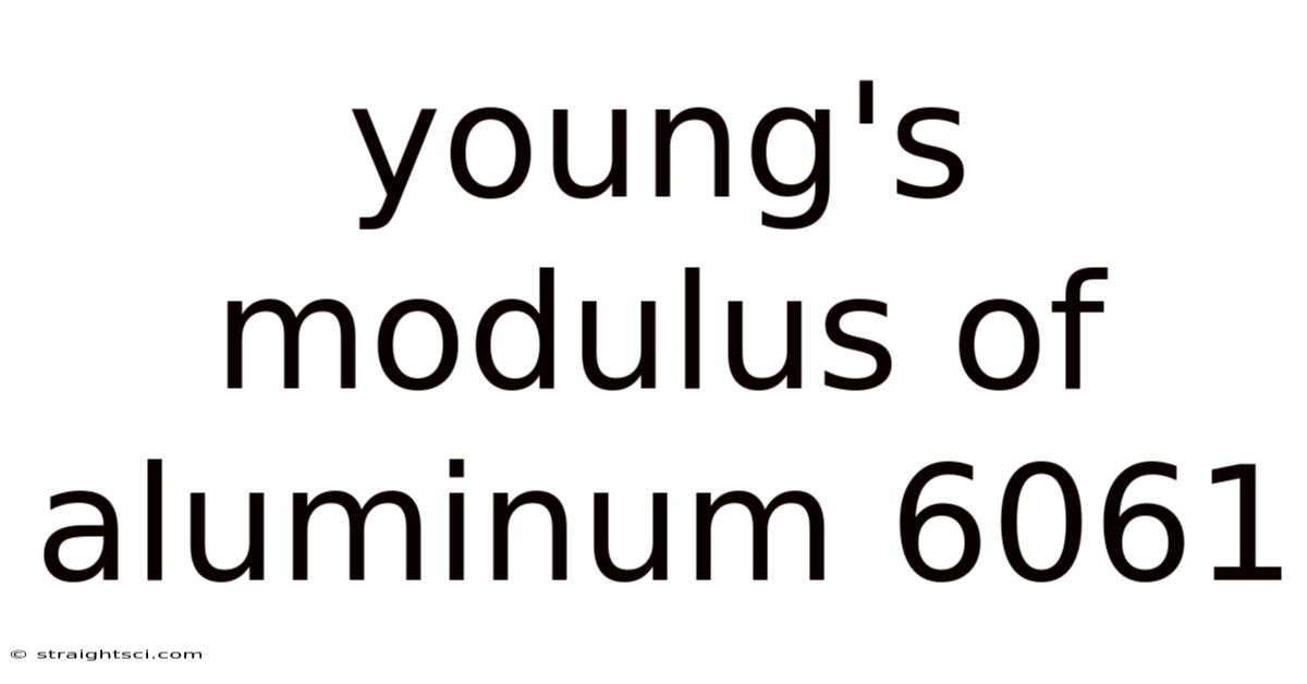 Young's Modulus Of Aluminum 6061